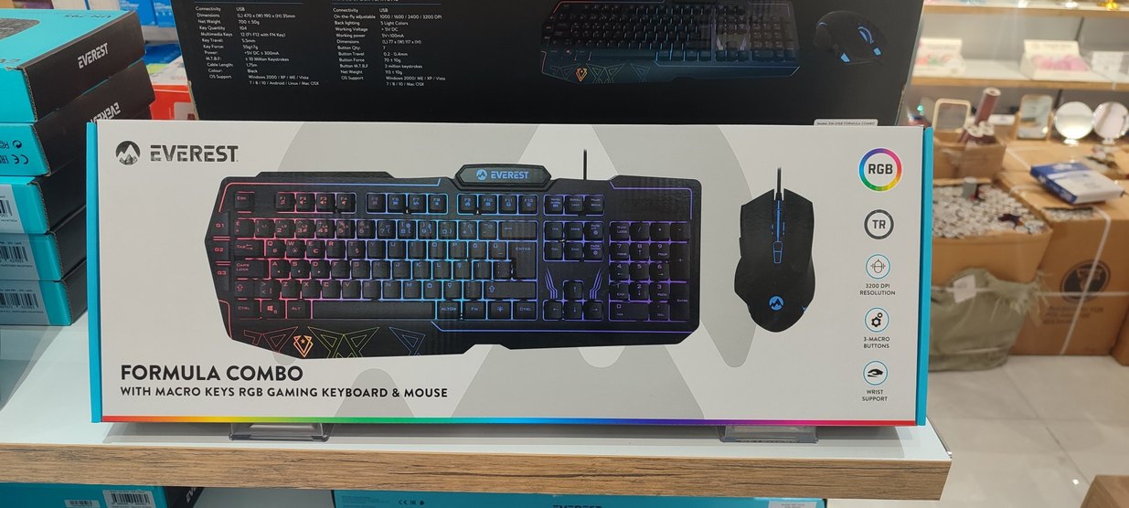 Everest Siyah RGB Aydınlatmalı Klavye - Görsel 4