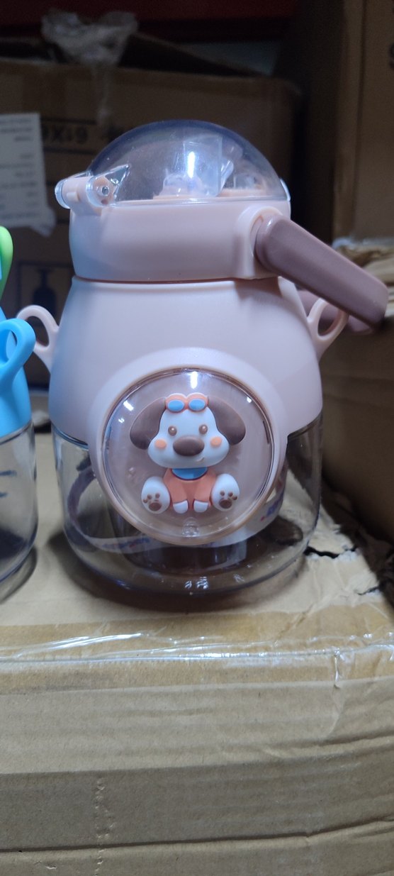 Çocuklar için Renkli Mavi Termos Şişe - Görsel 4