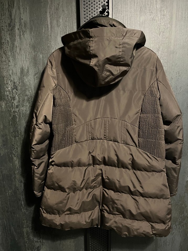 Haki yeşil Kürklü Kadın Kışlık Mont - Görsel 3