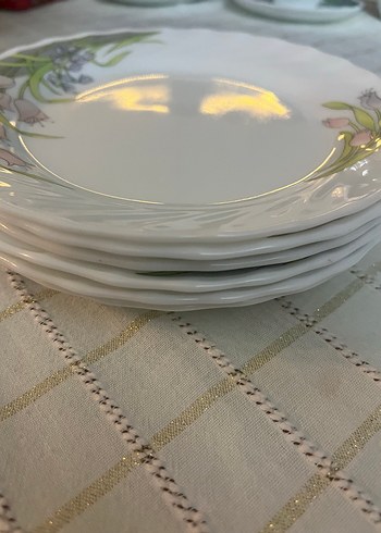 Pastel Çiçek Desenli parlex Kahve Fincanı Seti - Görsel 3