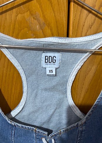 BDG Mavi Denim Bağcıklı Büstiyer - Görsel 2