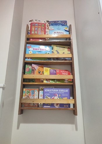 Çocuklar için kahverengi duvar rafı - Görsel 2