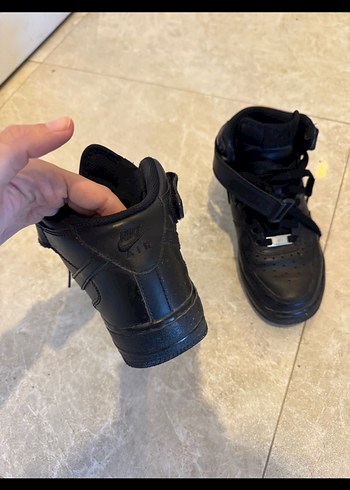 orj nike airforce mid siyah spor ayakkabı - Görsel 3