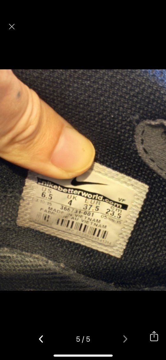 orj nike airforce mid siyah spor ayakkabı - Görsel 4