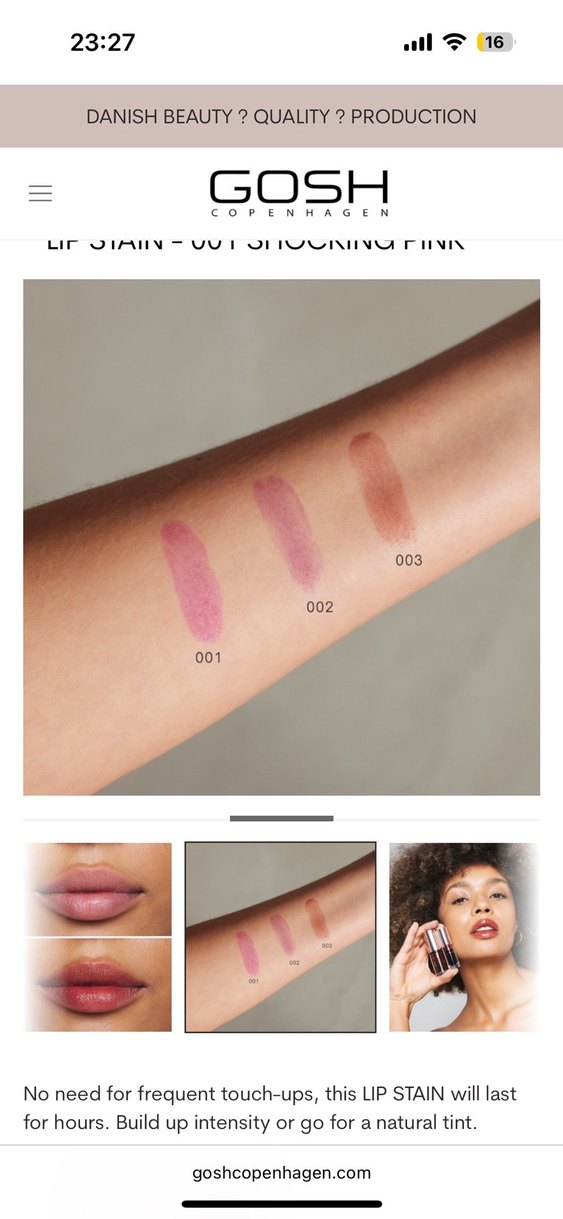 Gosh Lip Stain Uzun Süre Kalıcı Ruj - Görsel 3