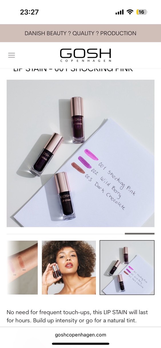 Gosh Lip Stain Uzun Süre Kalıcı Ruj - Görsel 4