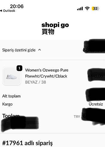 adidas ozweego beyaz spor ayakkabı  38 orjinal - Görsel 7