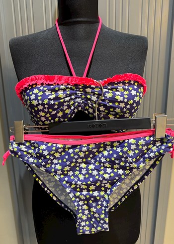 Çiçek Desenli Mini Kadın Bikini - Görsel 2