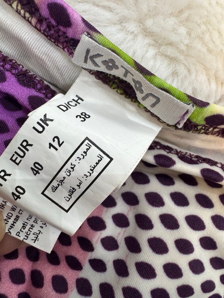 Renkli Bağcıklı Mini Boncuklu Bikini - Görsel 4