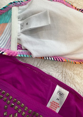 Renkli Bağlamalı Mini Bikini takımı - Görsel 4