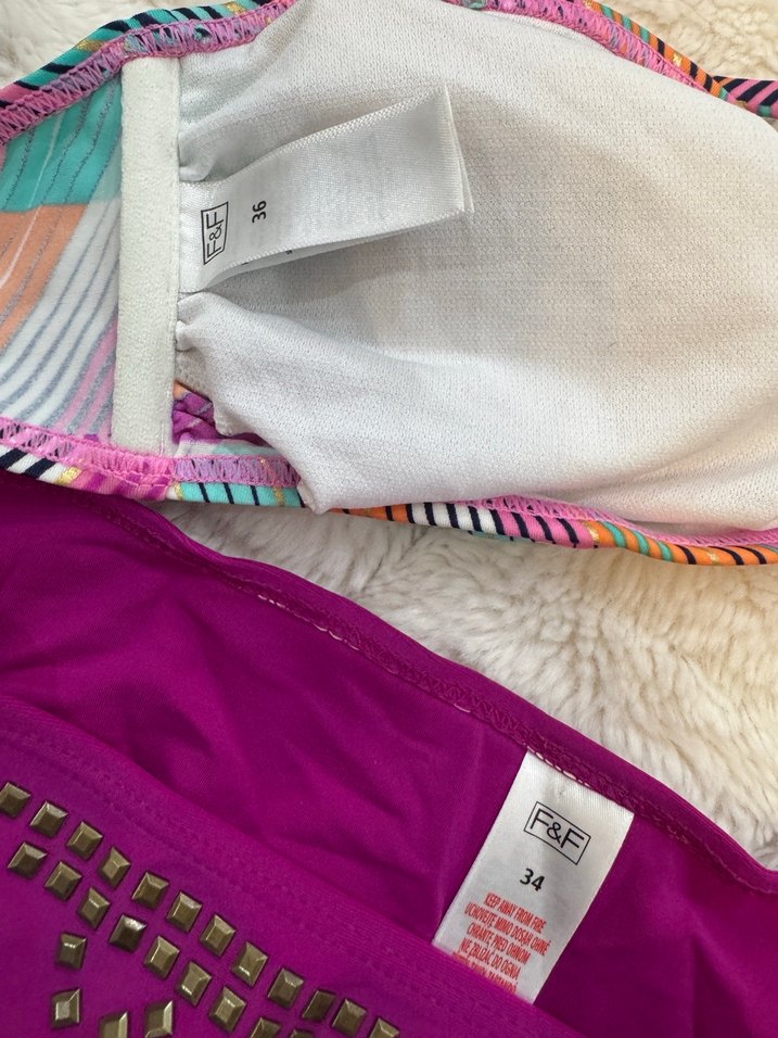 Renkli Bağlamalı Mini Bikini takımı - Görsel 4