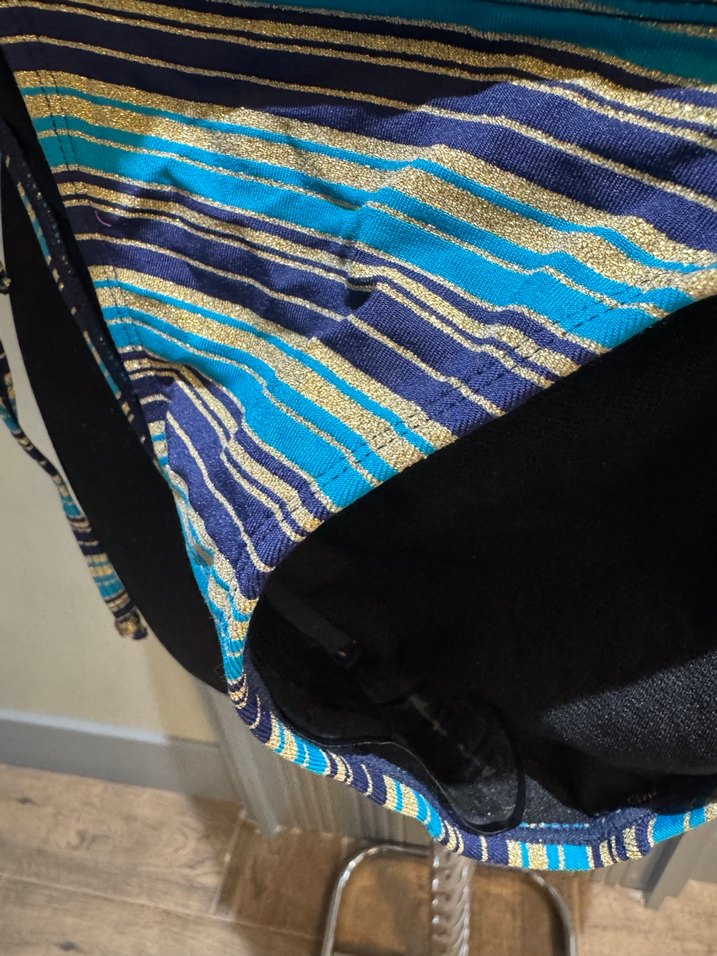 Bohem Tarz Turkuaz Bağlamalı Bikini - Görsel 4