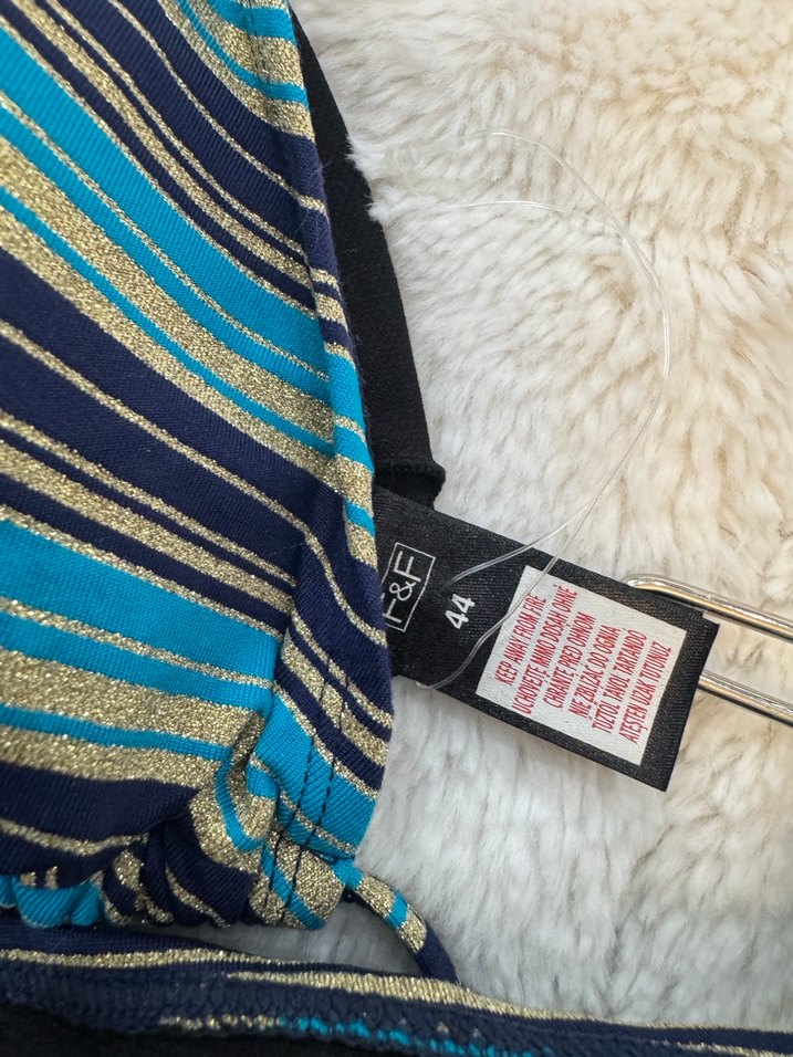 Bohem Tarz Turkuaz Bağlamalı Bikini - Görsel 5