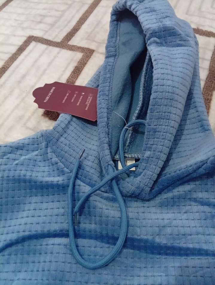 Mavi Erkek Uzun Kollu Rahat Pijama Altı - Görsel 3