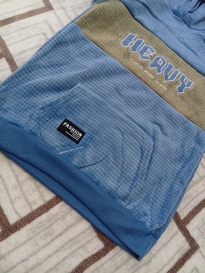 Mavi Erkek Uzun Kollu Rahat Pijama Altı - Görsel 4