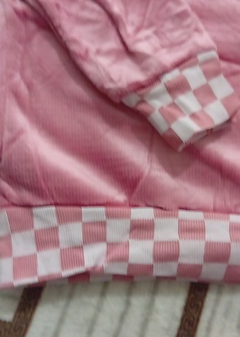 Pembe Kapüşonlu Kız Eşofman Takımı - Görsel 4