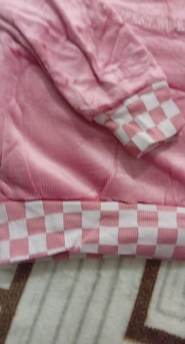 Pembe Kapüşonlu Kız Eşofman Takımı - Görsel 4