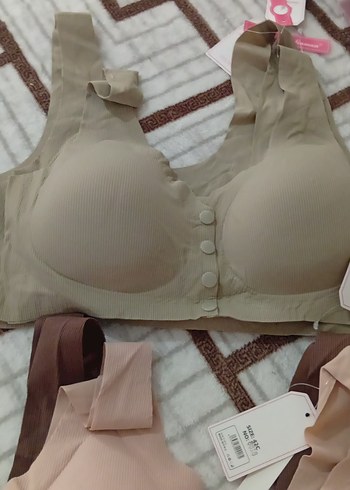 Düğmeli Pembe Sporcu Sütyeni - Görsel 4