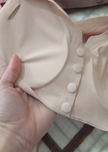 Düğmeli Pembe Sporcu Sütyeni - Görsel 7