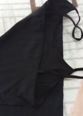 Siyah İnce Askılı Basic Kadın Atlet - Görsel 2