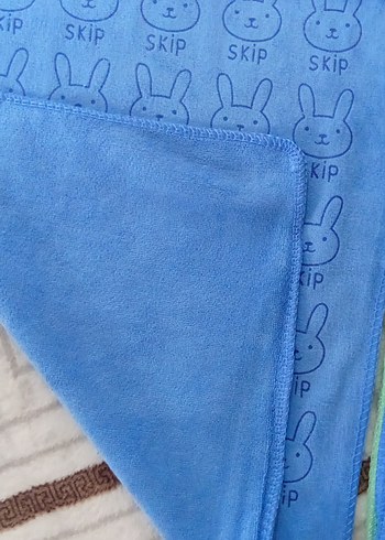 Pembe Baskılı Havlu - Tavşan Desenli silme bezleri - Görsel 6