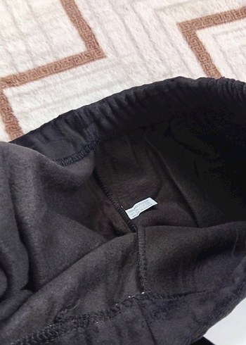Siyah Kadın Midi Boy Sıcak kadife picama - Görsel 5