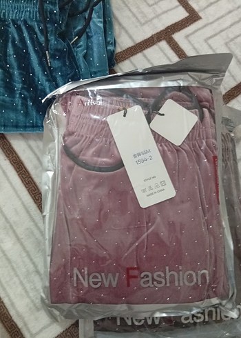 Parlak Mavi Bol Paça Kadın Pantolon - Görsel 6