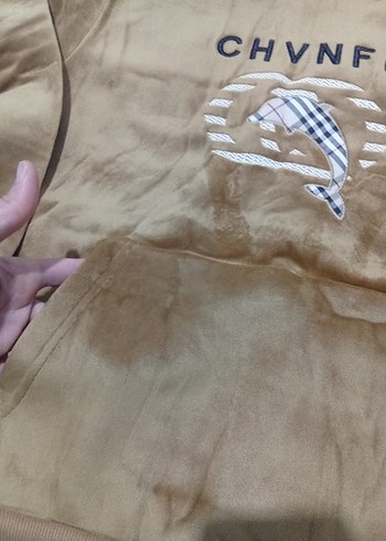 Kahverengi Baskılı Erkek Polar Sweatshirt - Görsel 3