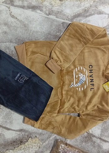 Kahverengi Baskılı Erkek Polar Sweatshirt - Görsel 2