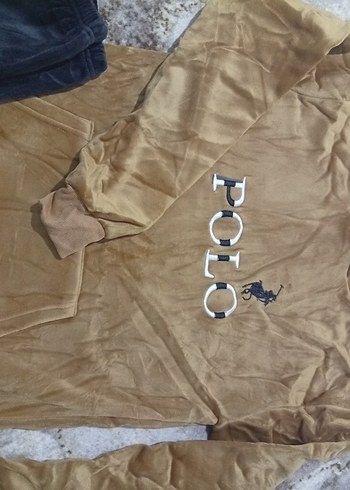 Erkek Kapüşonlu Kahverengi Sweatshirt ve Siyah Eşofman - Görsel 5