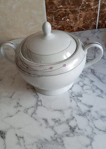 Gri Detaylı Beyaz Yemek Takımı 84 parca - Görsel 13