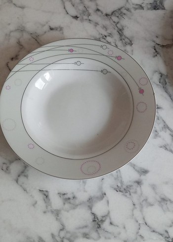 Gri Detaylı Beyaz Yemek Takımı 84 parca - Görsel 10