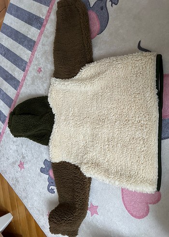 Kahverengi Kürklü Kapüşonlu Erkek Çocuk Mont - Görsel 4