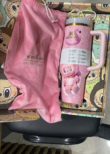 Çantalı Desenli Özel Kutulu Stanley Termos - Görsel 4