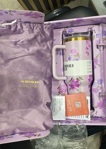 Çantalı Desenli Özel Kutulu Stanley Termos - Görsel 2