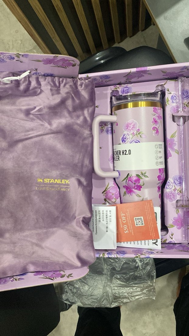 Çantalı  Desenli  Özel Kutulu Stanley Termos - Görsel 2