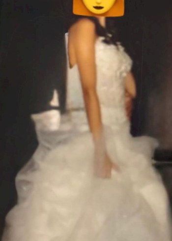 Straplez Bohem Gelinlik - Görsel 3