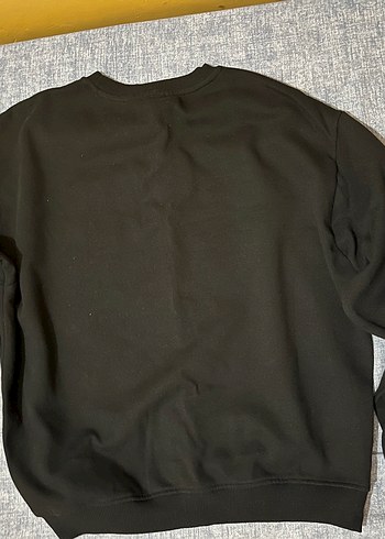 Siyah Baskılı Uzun Kollu Erkek Sweatshirt - Görsel 2