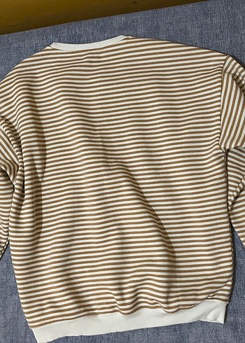 Erkek Kahverengi Çizgili uzun Kollu Sweatshirt - Görsel 2