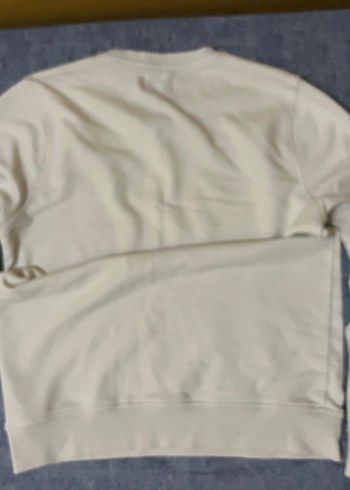 Beyaz Baskılı Erkek Sweatshirt - Görsel 3