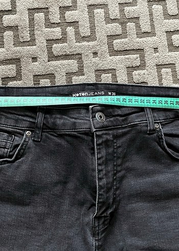 Gri Erkek Denim Pantolon, Regular Fit, Sokak Stili - Görsel 4