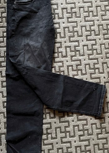 Gri Erkek Denim Pantolon, Regular Fit, Sokak Stili - Görsel 3