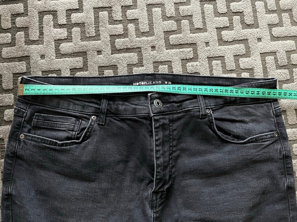 Gri Erkek Denim Pantolon, Regular Fit, Sokak Stili - Görsel 4