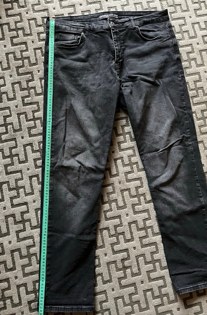 Gri Erkek Denim Pantolon, Regular Fit, Sokak Stili - Görsel 5