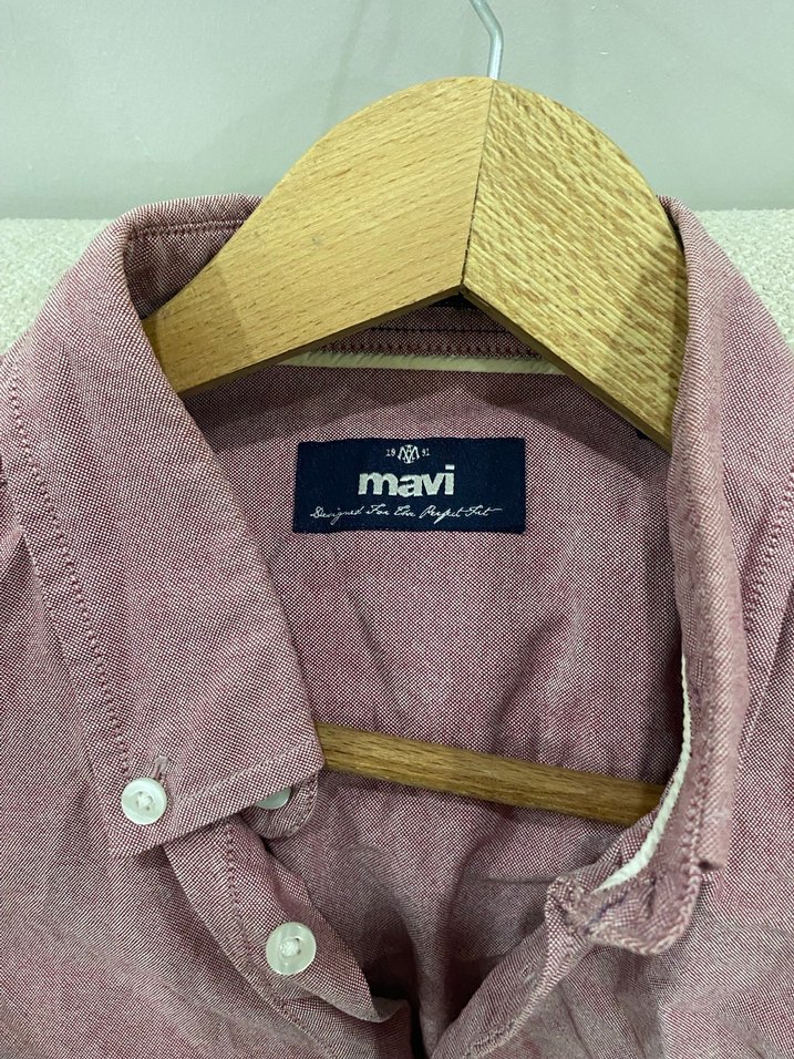 Erkek Gömlek, Düğmeli, Uzun Kollu - Görsel 3