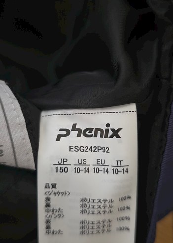 Erkek Mavi Kayak Ceketi ve Pantolonu , Orta Boy, Fermuarlı - Görsel 8