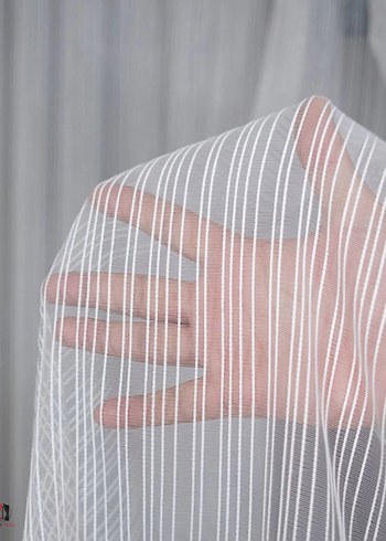 Hazır Dikili 1/2 pile Zincir tül perde - Görsel 2