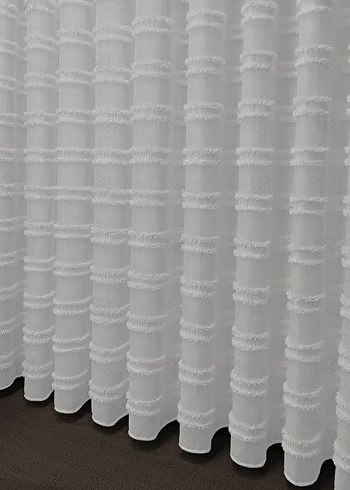 Aplik örme keten tül perde - Görsel 2