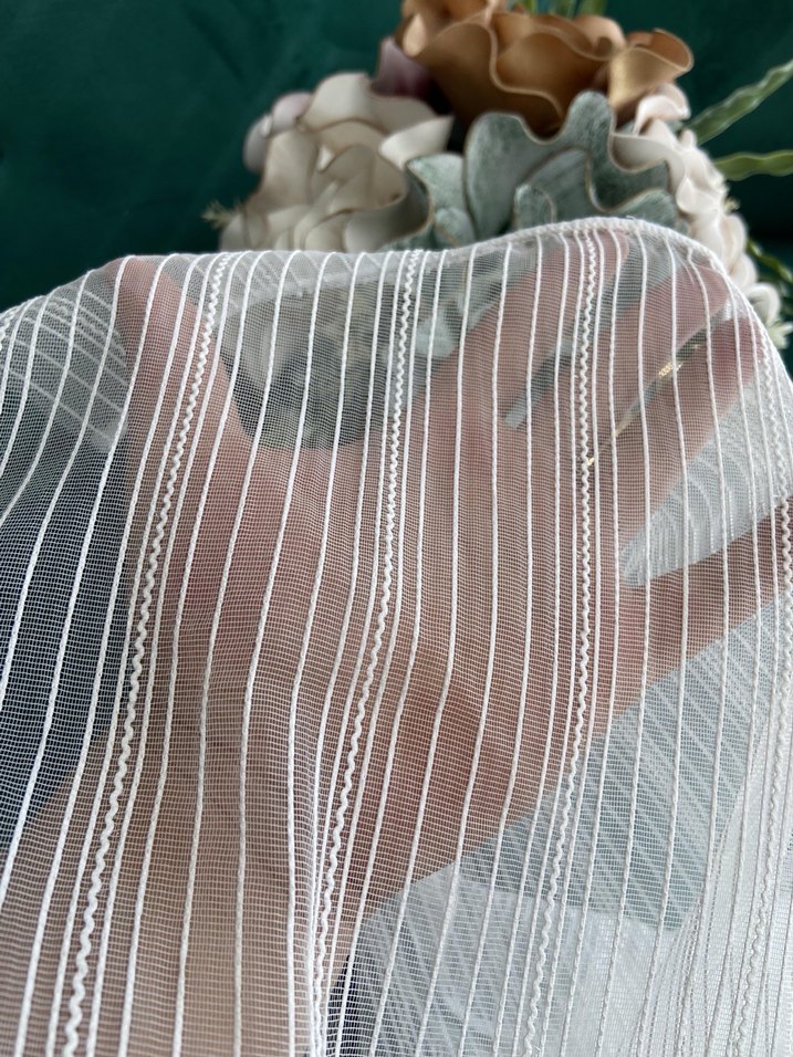 Makarna zincir tül perde 1/2 normal pile - Görsel 2