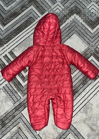 Kürklü Nakışlı Kız Bebek Kış Tulumu - Görsel 3